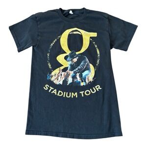 Garth Brooks‎ Stadium Tour 2018 G Concert Black Hanes Tag T-Shirt Size Small